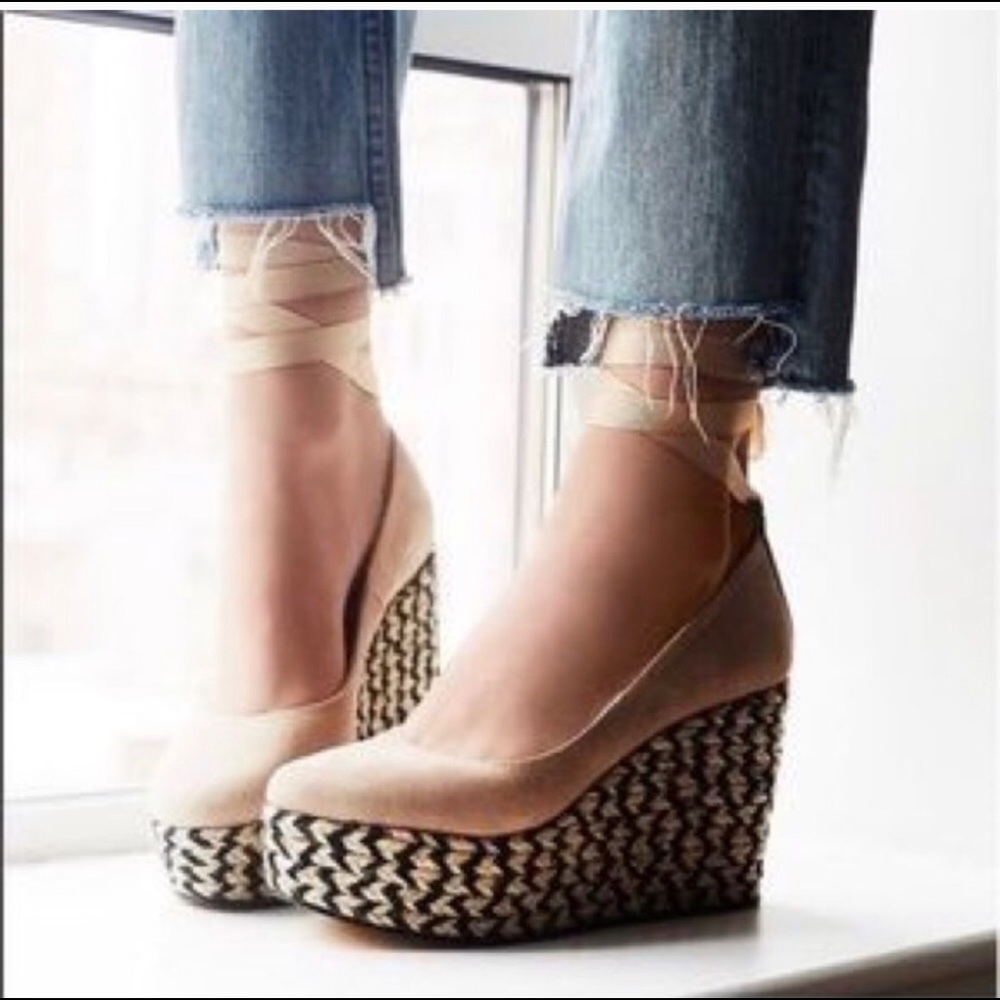 Reposh- Free People Camel Charade Wedges